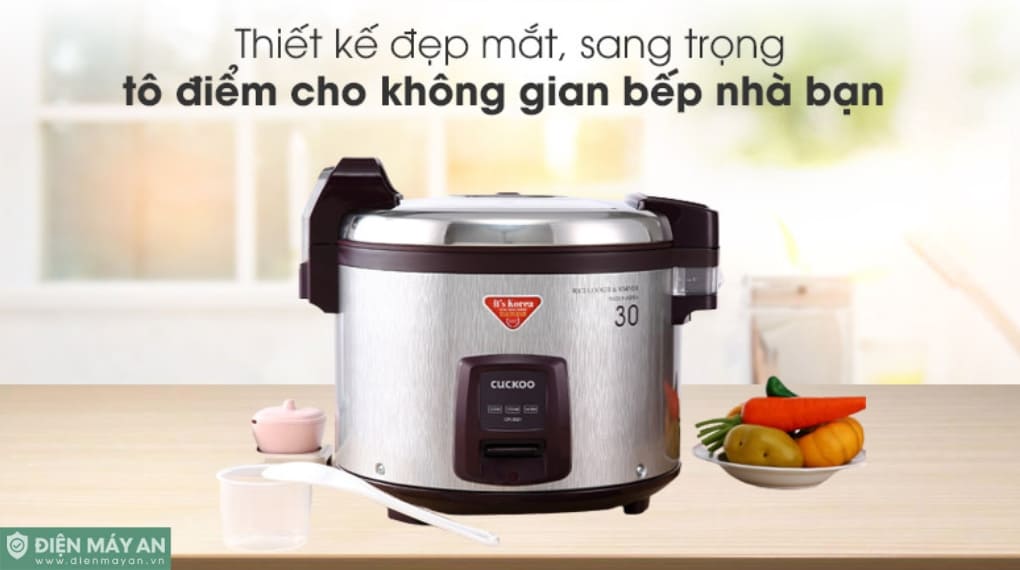 Nồi cơm điện 5.4L Cuckoo CR-3021 - Tím/Inox